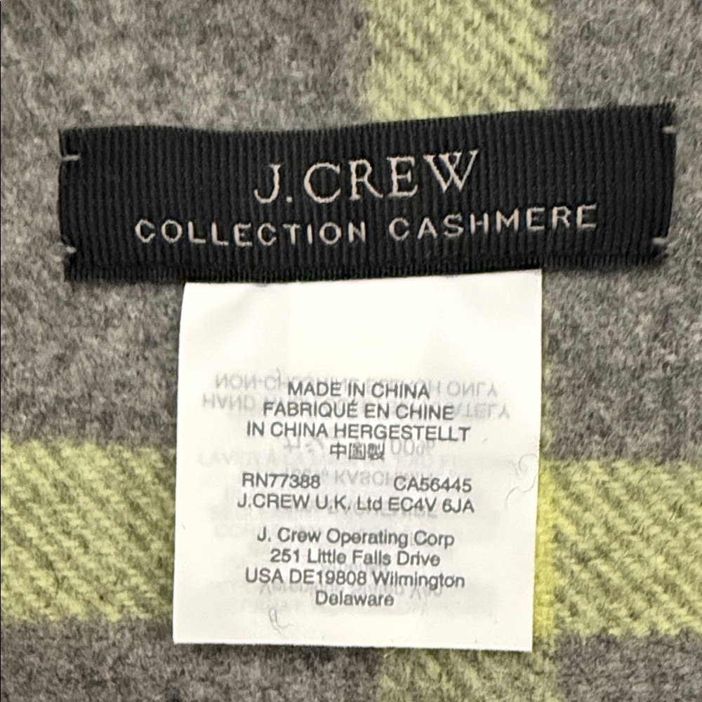 J. Crew Cashmere in Gray and Yellow